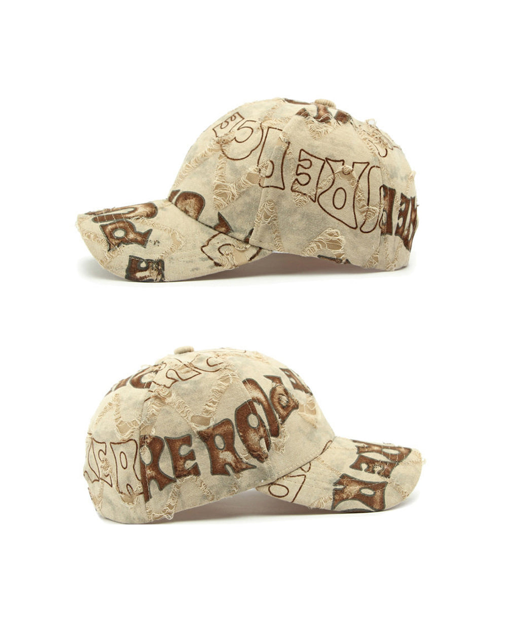Washed Distressed Hard Brim Baseball Cap – American Retro Ripped Unisex – cap | japanese streetwear | vintage workwear | unisex | Yamalinclothes