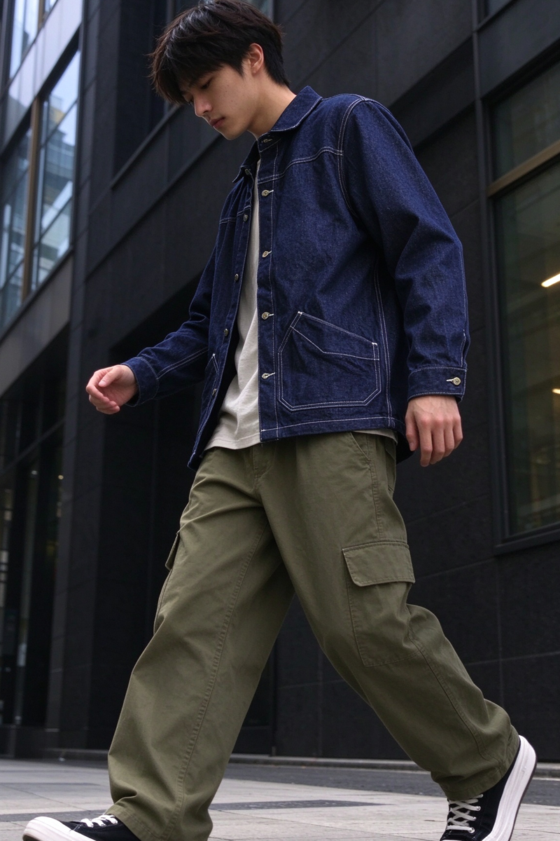 Indigo Denim Jacket – Windsor Collar – Coats Jackets | japanese streetwear | vintage workwear | unisex | Yamalinclothes