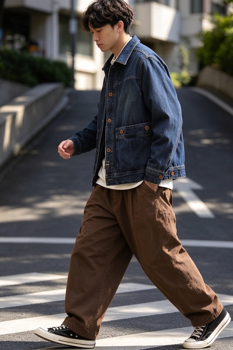 Washed Denim Jacket – Vintage Double Pocket – Coats Jackets | japanese streetwear | vintage workwear | unisex | Yamalinclothes
