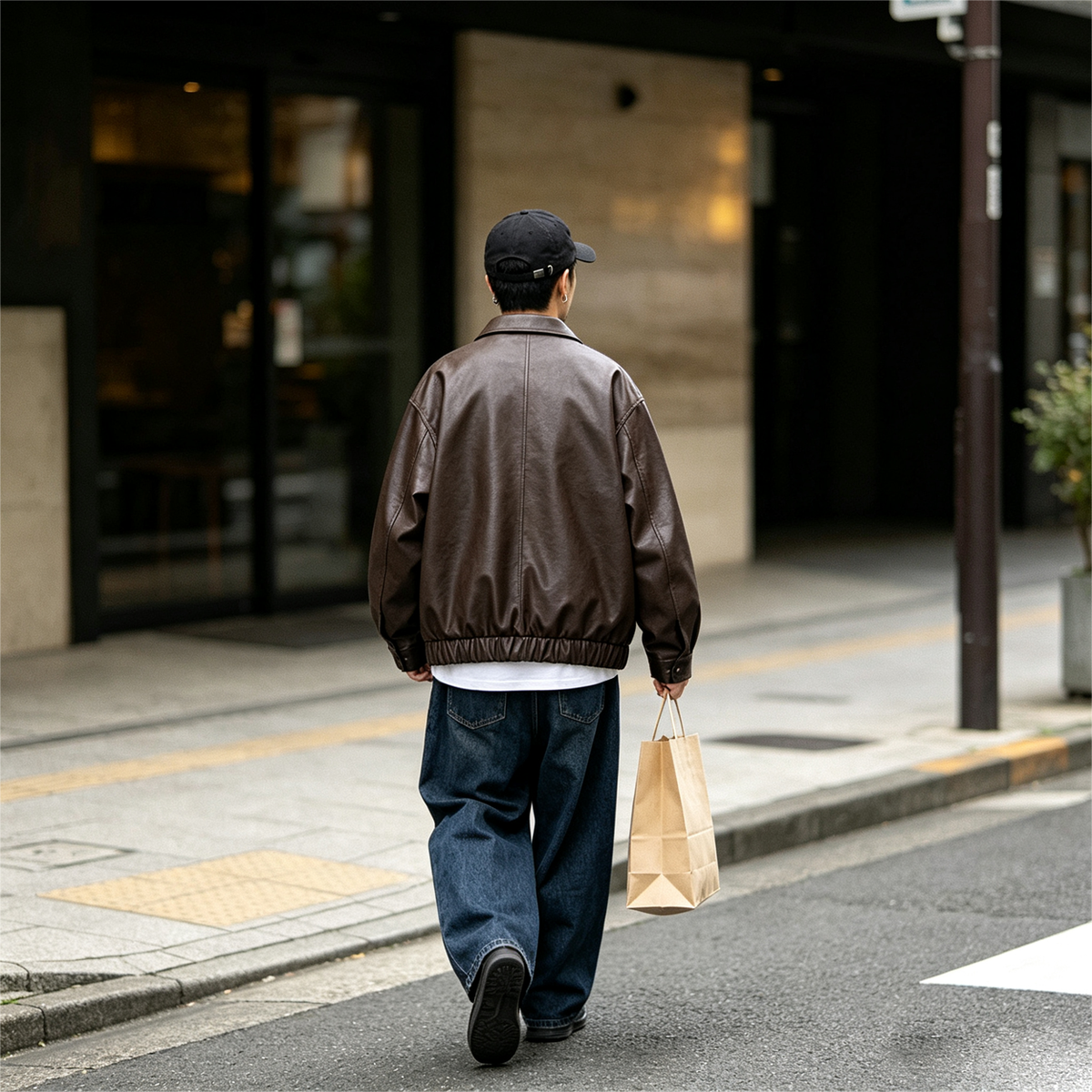 American Vintage Warm Earth-Tone Cargo Jacket – Relaxed Men's Spring Autumn Coat | Yamalinclothes