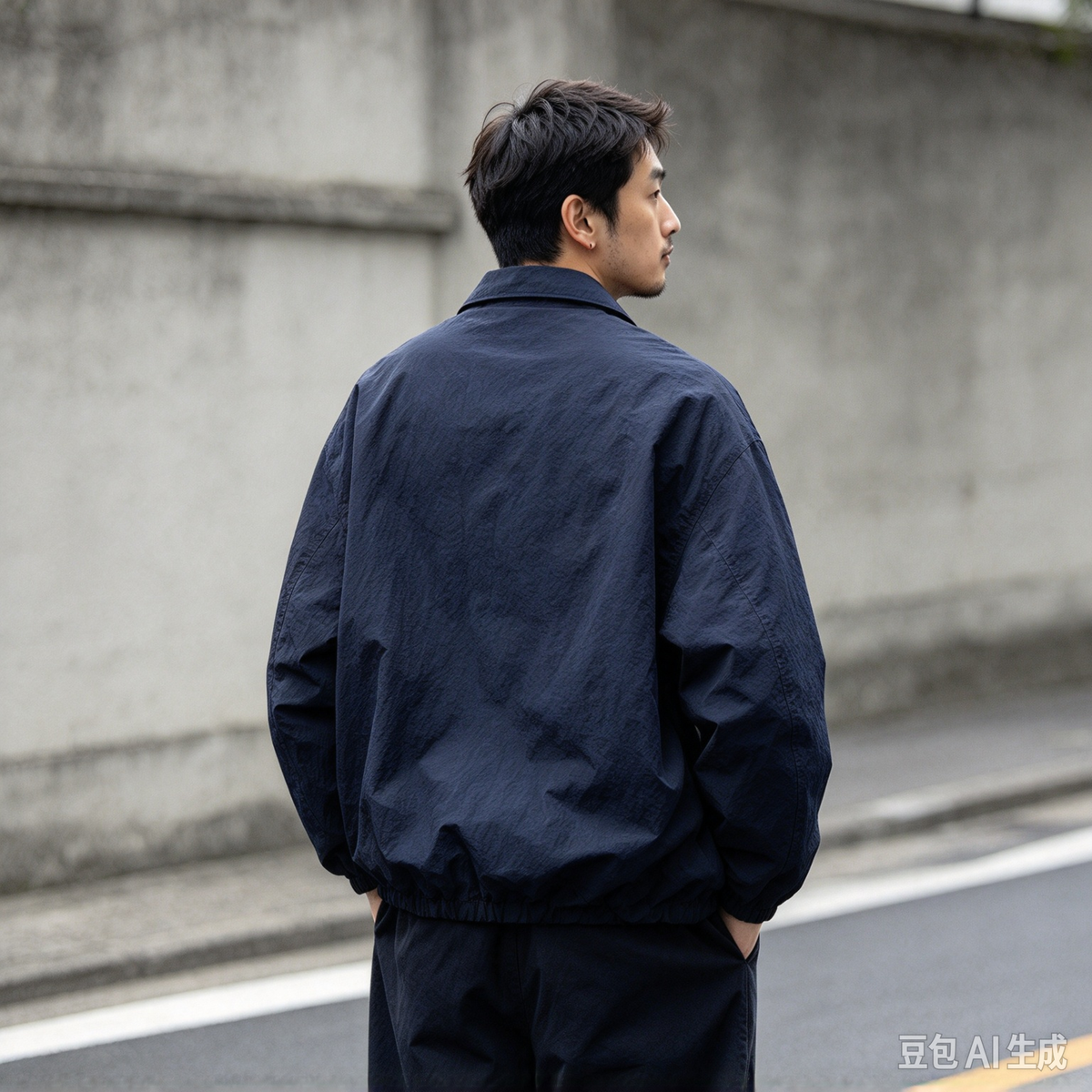 Japanese Vintage Letter Embroidered Lapel Coach Jacket – Oversized Unisex | Yamalinclothes