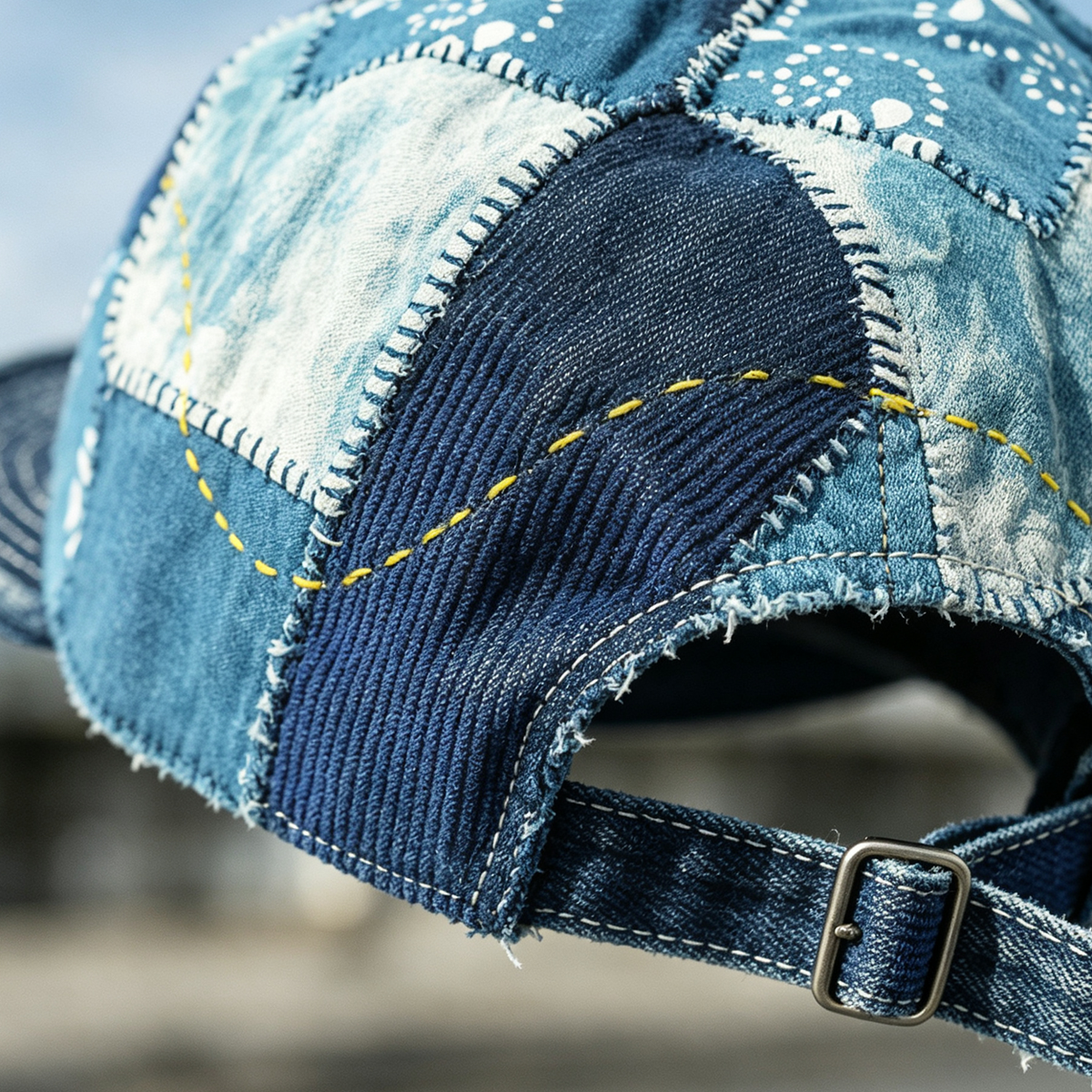 Indigo Dyed Antique Cloth Hand-Sewn Japanese Baseball Cap - Unisex Adjustable Cotton Hat – Japanese vintage | fall outfits 2026 | fall winter outfits | classy winter outfits | lazy comfy outfits | japanese streetwear | vintage workwear | yamalin clothes | Yamalinclothes