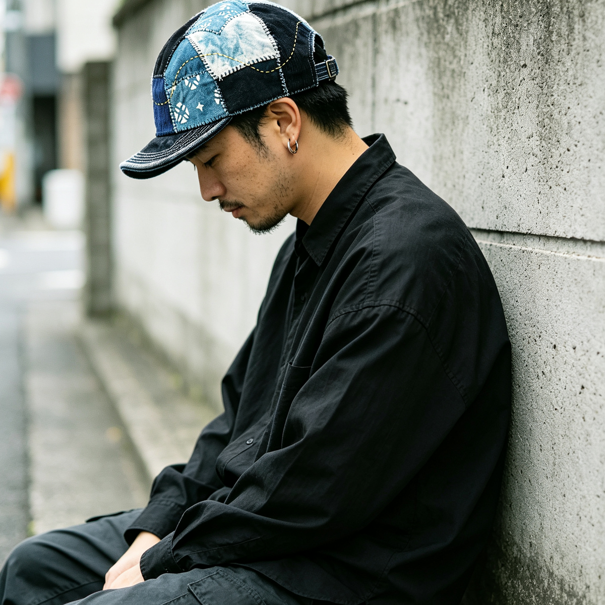 Indigo Dyed Antique Cloth Hand-Sewn Japanese Baseball Cap - Unisex Adjustable Cotton Hat – Japanese vintage | fall outfits 2026 | fall winter outfits | classy winter outfits | lazy comfy outfits | japanese streetwear | vintage workwear | yamalin clothes | Yamalinclothes