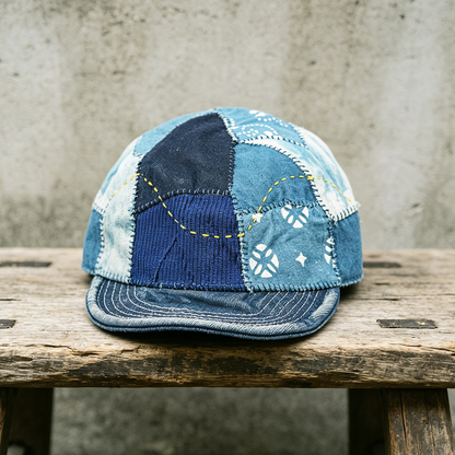 Indigo Dyed Antique Cloth Hand-Sewn Japanese Baseball Cap - Unisex Adjustable Cotton Hat – Japanese vintage | fall outfits 2026 | fall winter outfits | classy winter outfits | lazy comfy outfits | japanese streetwear | vintage workwear | yamalin clothes | Yamalinclothes