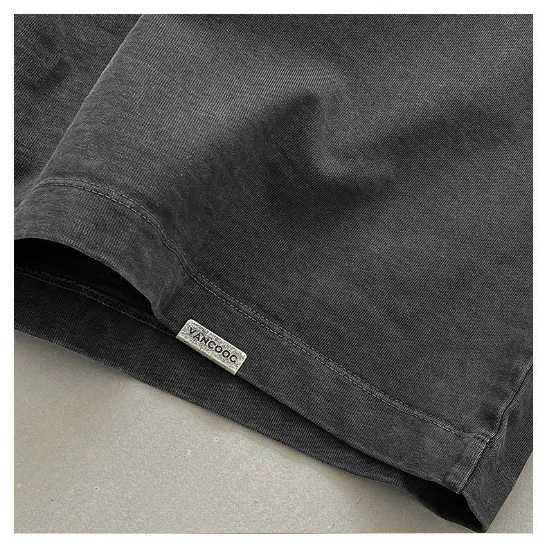 American Washed Distressed Print Heavyweight Tee | Men's Streetwear