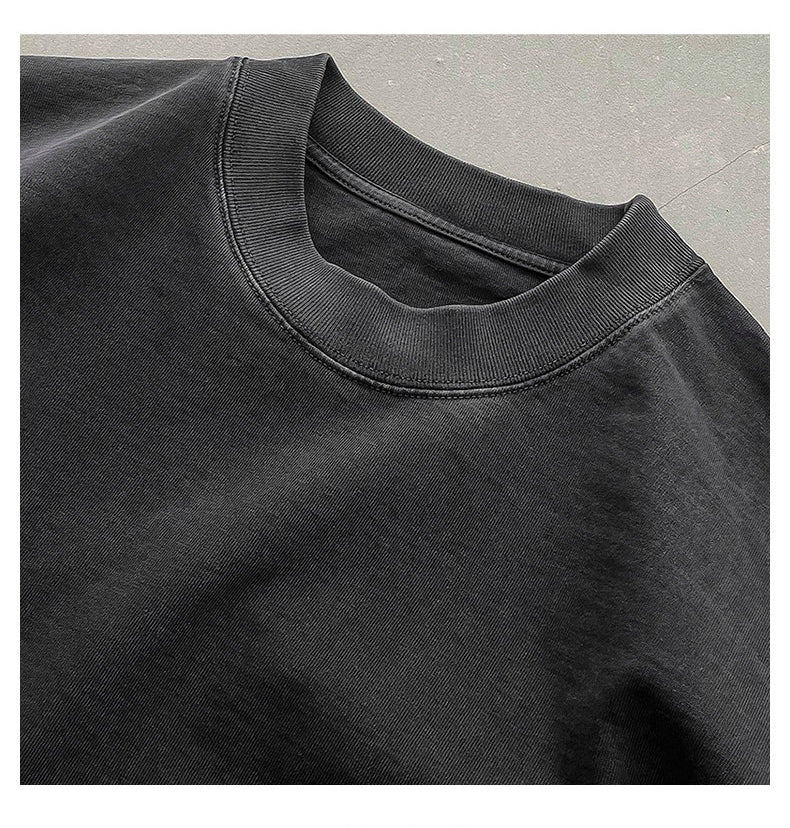 American Washed Distressed Print Heavyweight Tee | Men's Streetwear