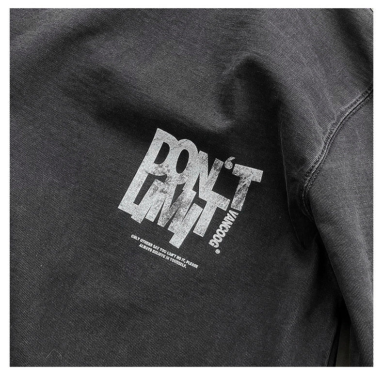 American Washed Distressed Print Heavyweight Tee | Men's Streetwear