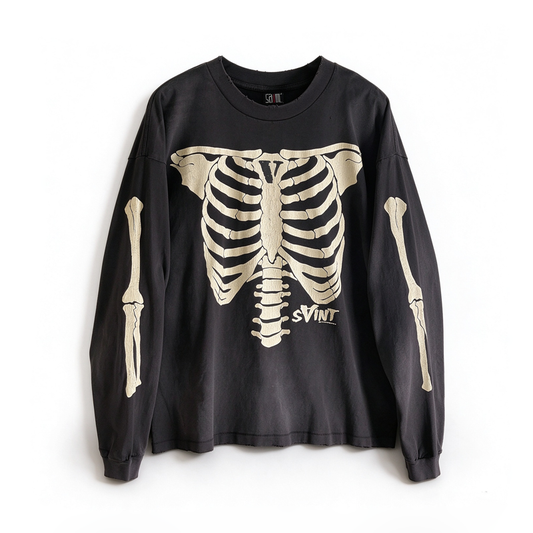 Skeleton Long-Sleeve T-Shirt – Front & Back Print