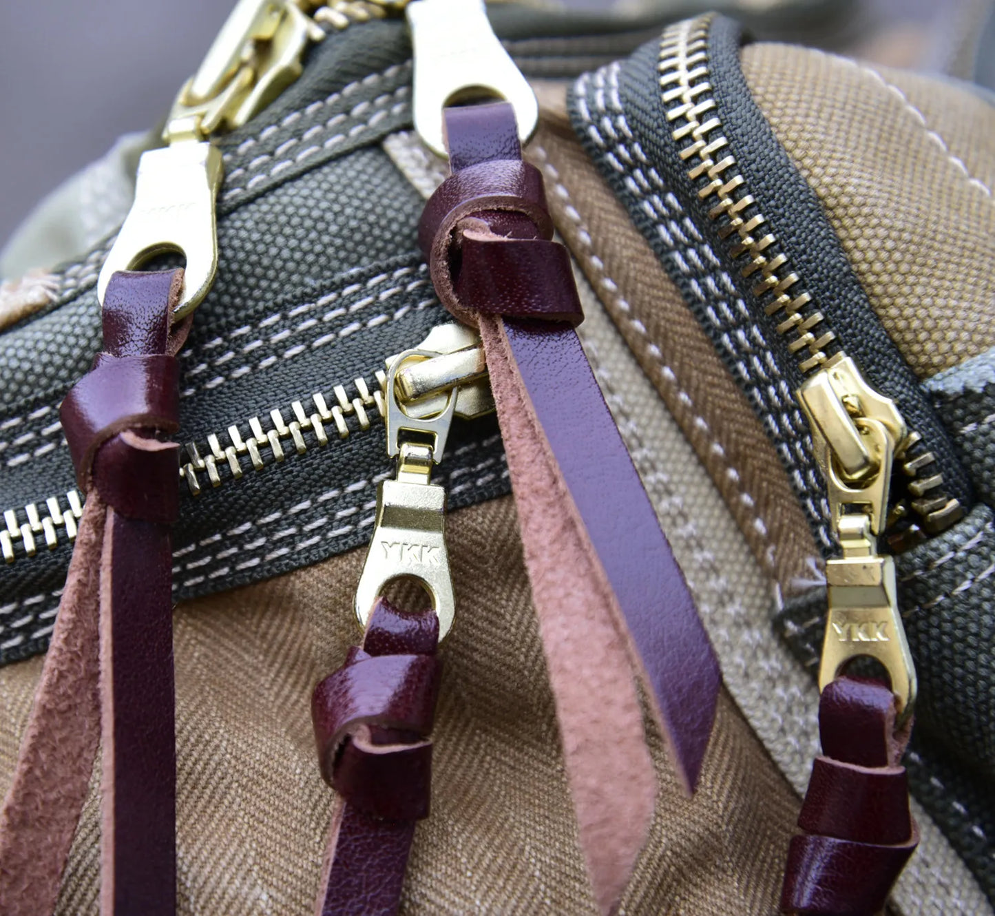 Vintage Distressed Patchwork Crossbody Chest Bag – Japanese Streetwear Unisex Fanny Pack – Japanese vintage | yamalin clothes | Yamalinclothes