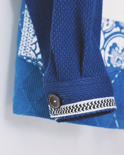 Handmade Indigo-Dyed Sashiko Kendo Jacket – Limited Edition Japanese Vintage Streetwear
