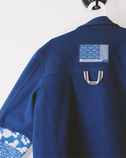 Handmade Indigo-Dyed Sashiko Kendo Jacket – Limited Edition Japanese Vintage Streetwear