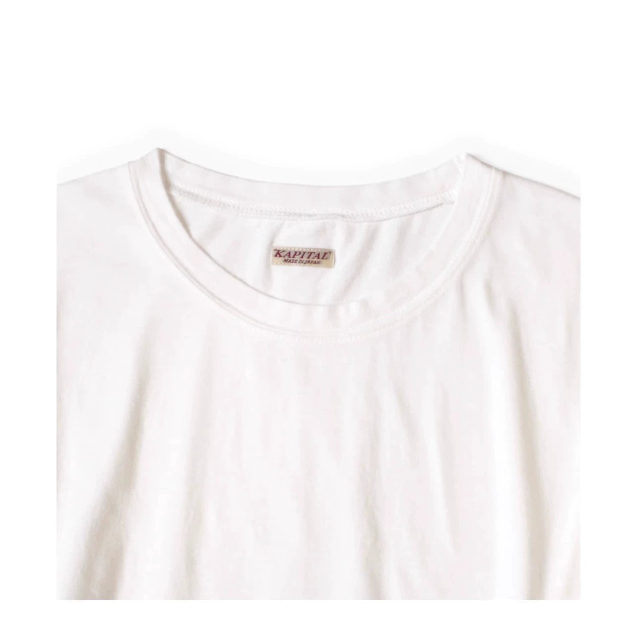 Kapital 25AW Japanese Casual Long Sleeve Tee - Jersey Cotton Belt Print Crew Neck Loose Top