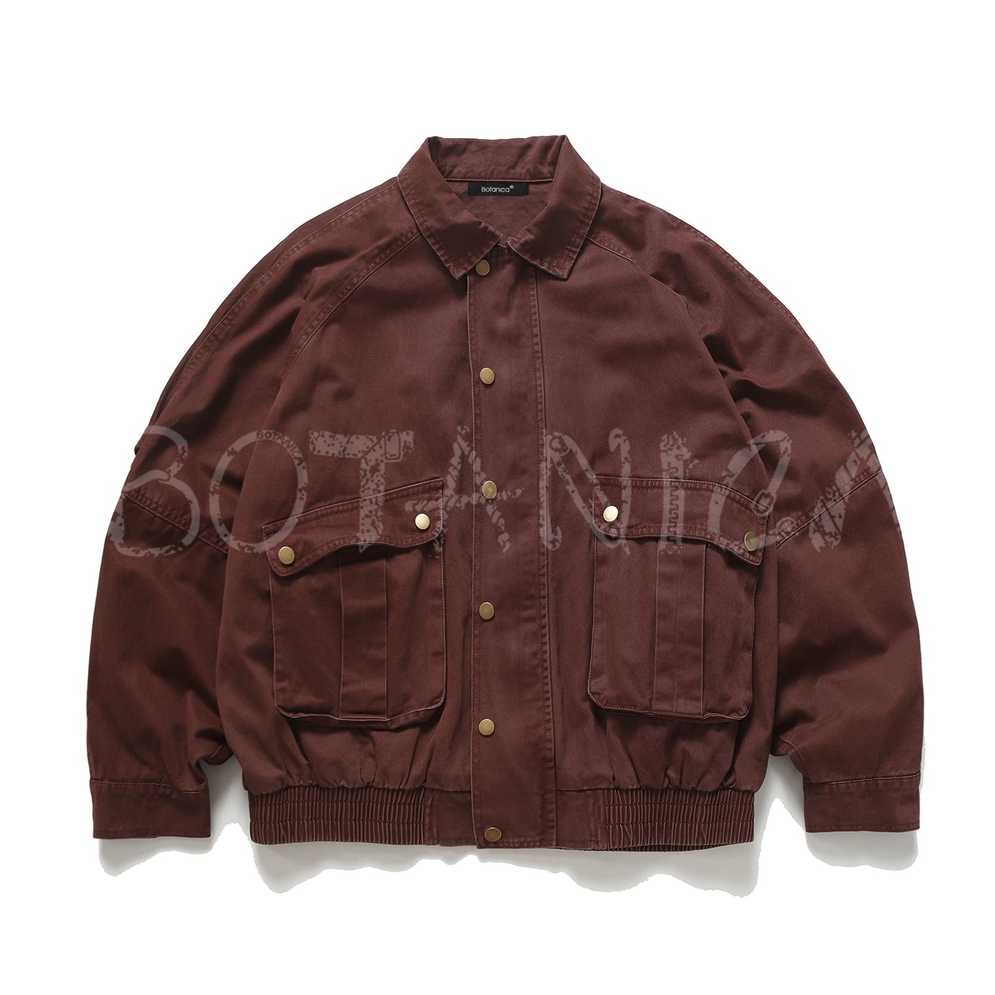 Vintage Lapel Cropped Cargo Jacket – Cleanfit Blue (Unisex)