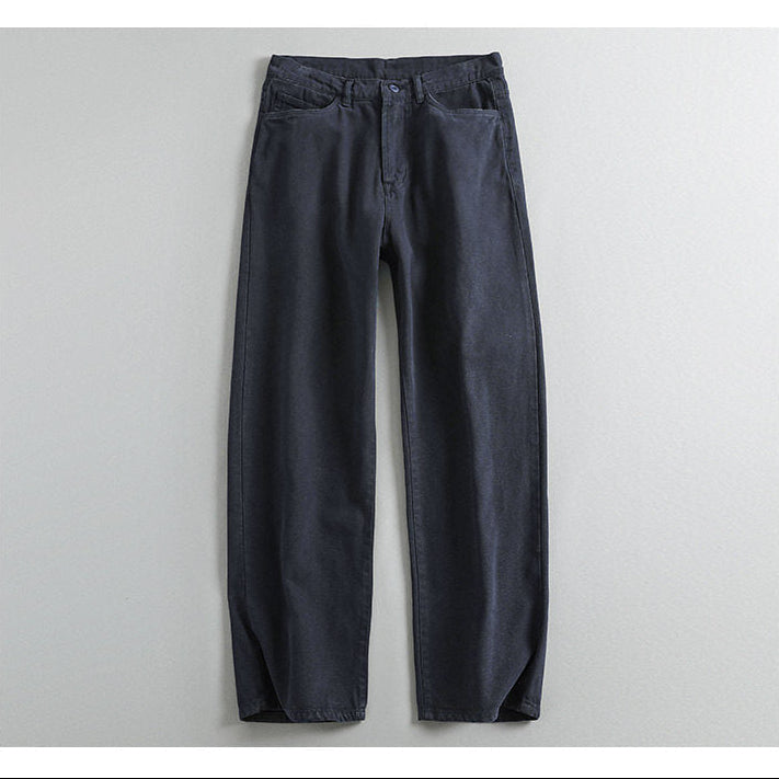 370G Heavyweight Washed Straight-Leg Pants – Japanese Loose Unisex – Pants | japanese streetwear | vintage workwear | unisex | Yamalinclothes