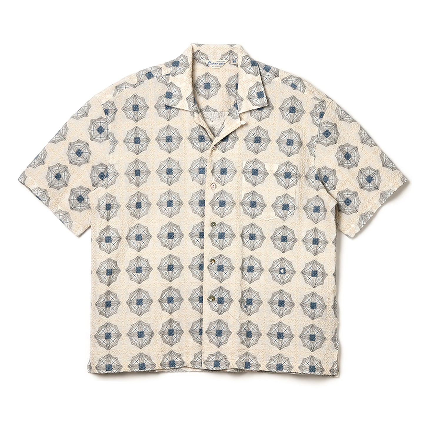 Vintage Kangzheng Labour Union Vintage 100 needle jacquard short sleeves Hawaiian Cuban lining LU958 – Japanese vintage | yamalin clothes | Yamalinclothes
