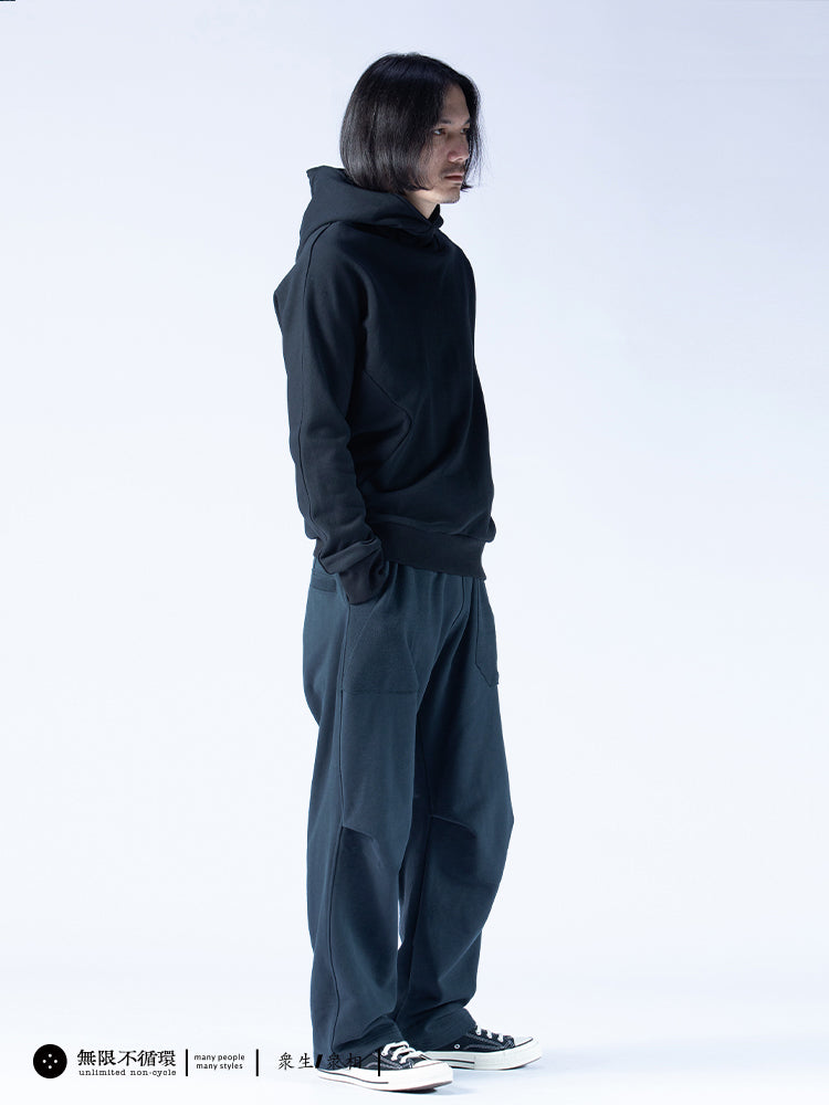 Original design men's terry casual loose elastic waist drawstring pants