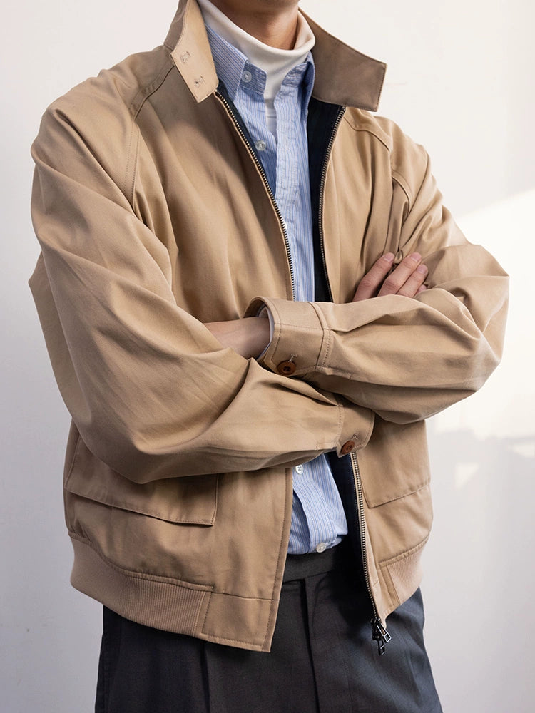 HARRINGTON JACKET JACKET MEN'S SPRING AVIATOR CASUAL CARGO AMERICAN DETROIT INSTRUCTOR