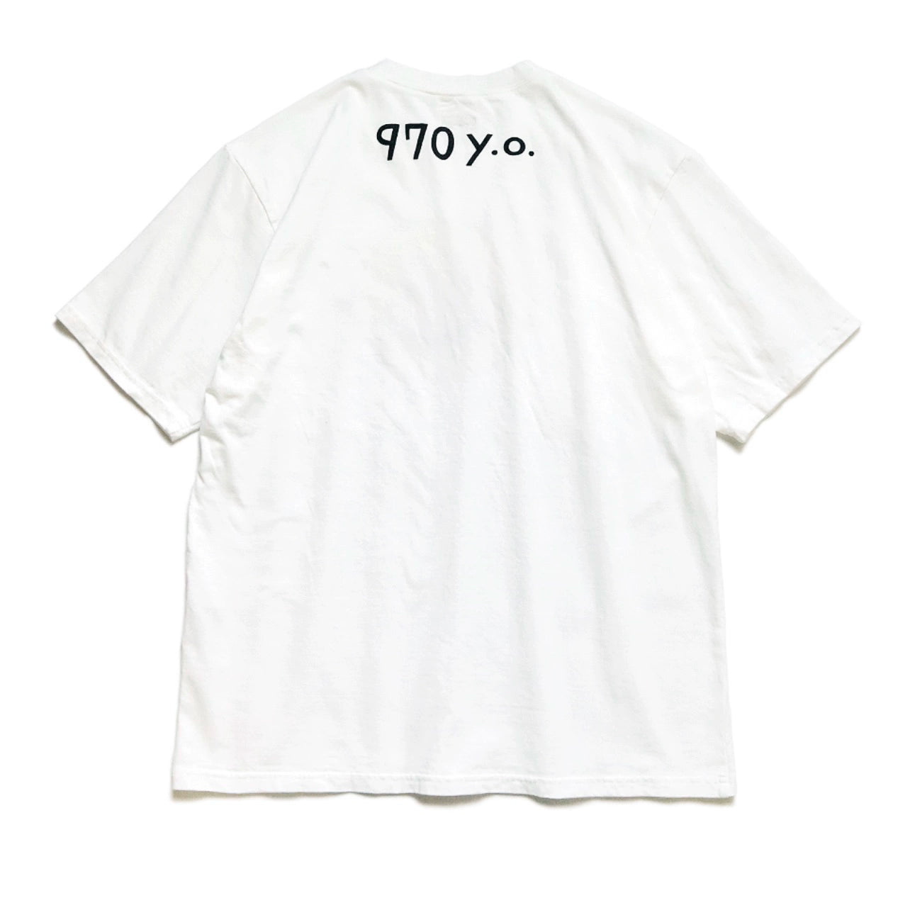 Japanese casual tenzhu cotton loose crew neck smiley face print short sleeve T-shirt