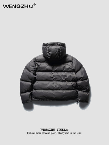 WENGZHU Designer Hooded Puffer Jacket - Loose Warm Bread Coat (Unisex)