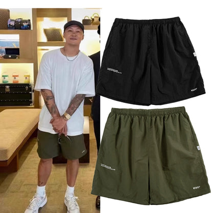 Quick-drying thin beach shorts Yu Wenle like outdoor casual loose sweatpants