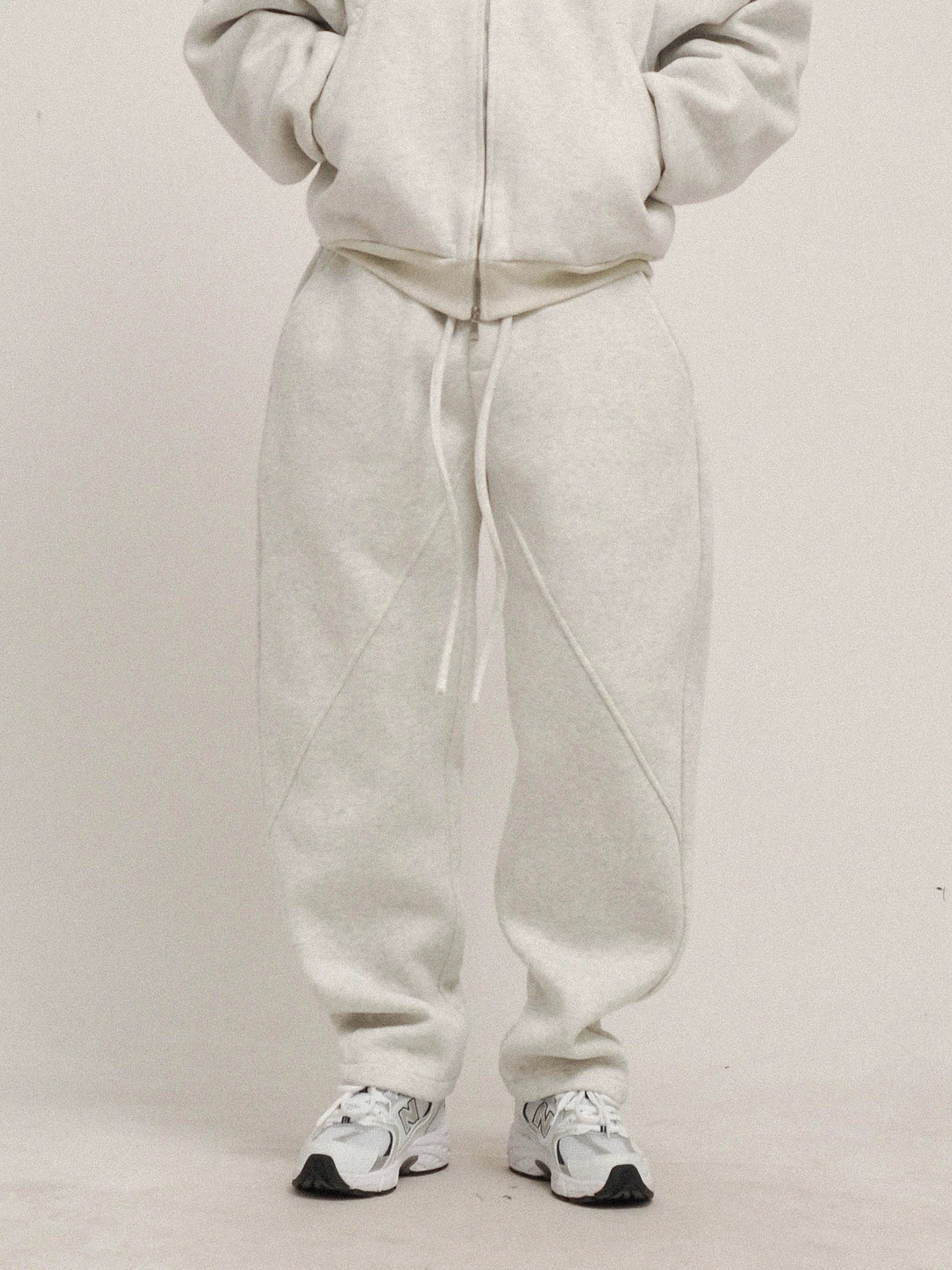 Weighing 500 grams! It is not easy to pill and not deformed! Three-dimensional tailoring, versatile, loose cutter pants, sweatpants, slacks