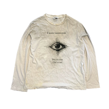 Illustrated Punk Distressed Long Sleeve T-Shirt – Vintage Loose Unisex