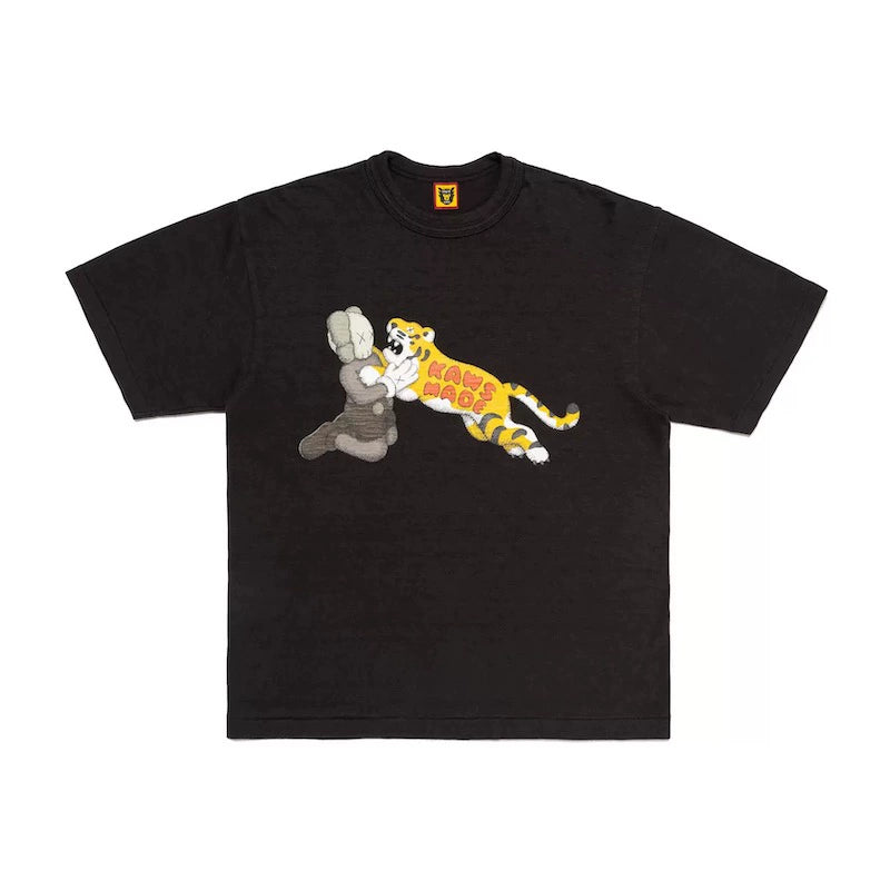 Japanese slub cotton heavy short sleeve t-shirt cartoon print summer short tee