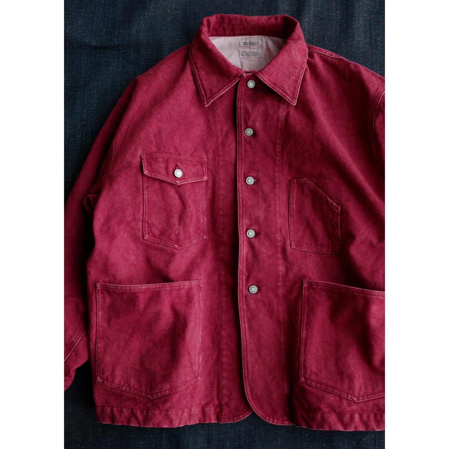 Chore Jacket - Yamalin Classic Heavy Wash French Workwear Cargo Jacket