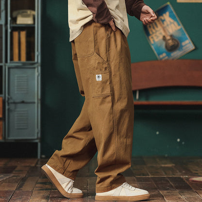 Japanese Functional Cargo Pants – Loose Straight Summer Slacks for Men – Japanese vintage | yamalin clothes | Yamalinclothes