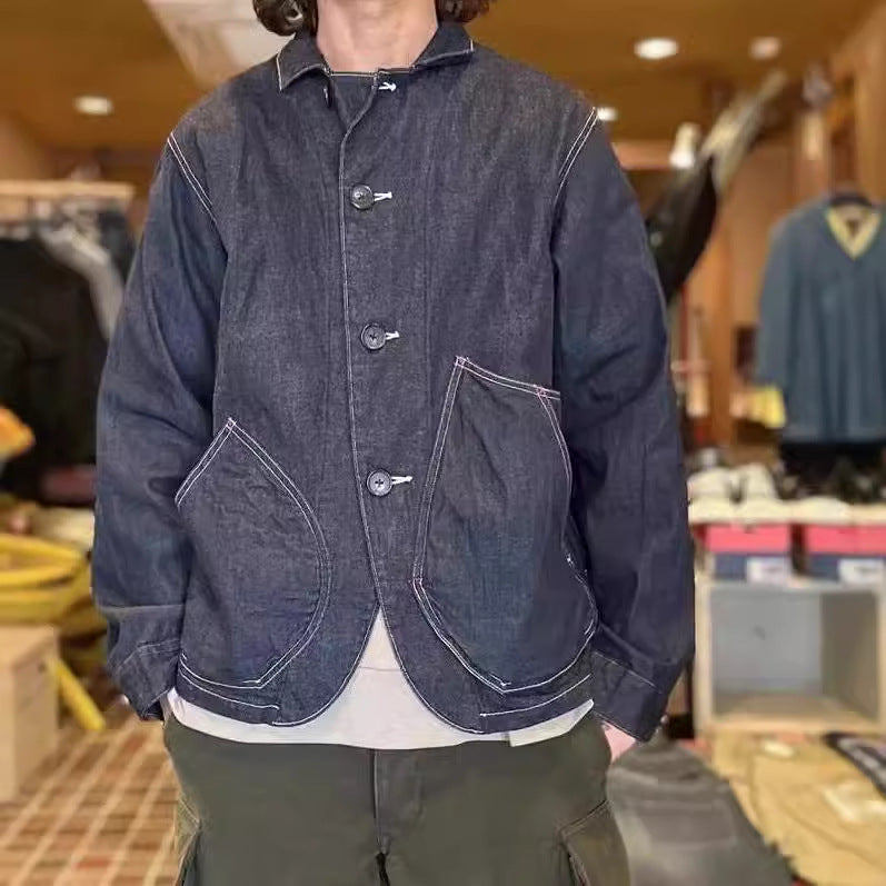 Vintage Hirata Kazuhiro Irregular Large Pocket Lapel Japanese Vintage Cargo Jacket Jacket