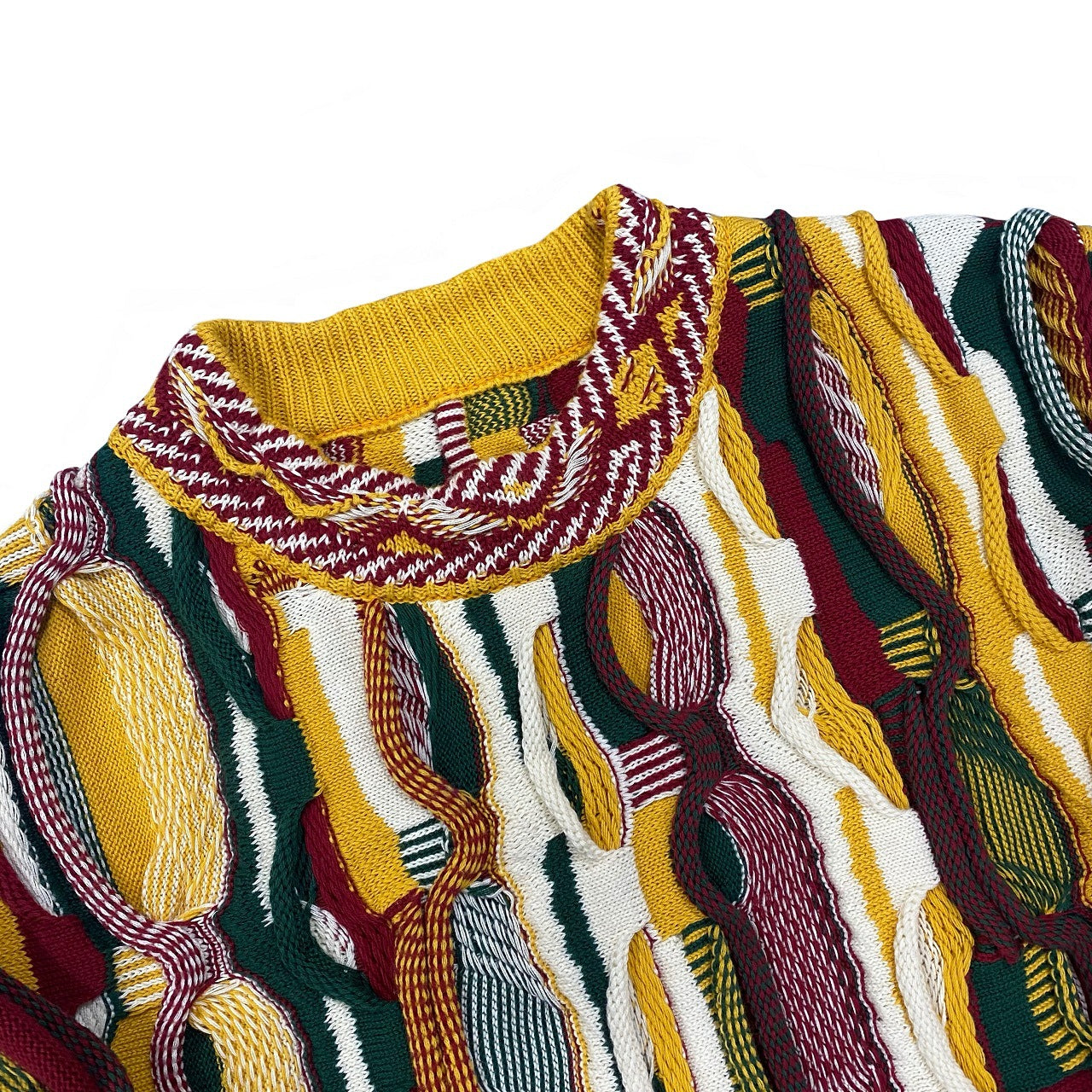 Kapital Bitter-Melon Patchwork Sweater – Vintage Pop Knit Crewneck (Unisex)