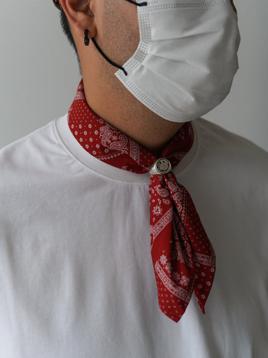 Japanese Paisley Print Bandana – Vintage Square Scarf