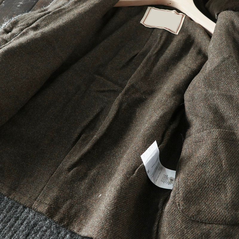 Heavy rare foreign trade original order tail goods men's autumn and winter high-end stand-collar sweater thickened cardigan sweater coat