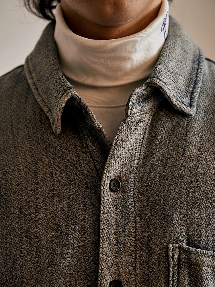 2025 Gradient Striped Shirt Long Sleeve Casual Iron-Free Popular Ivy New Men's Wear