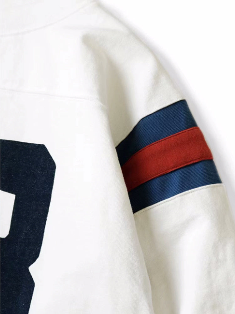 Japanese digital color matching four-eye printing round neck long-sleeved T-shirt bottoming shirt