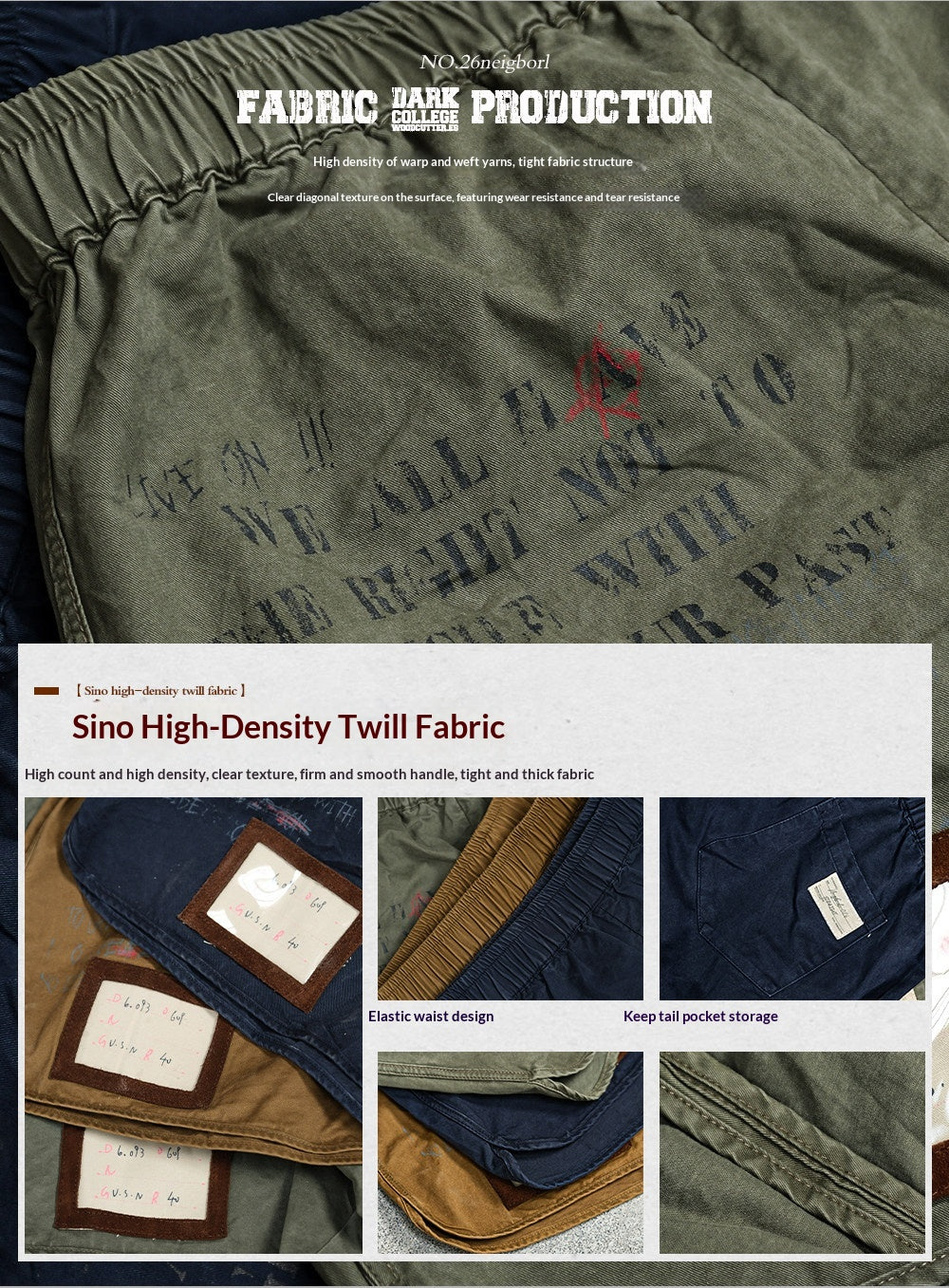 شورت صيفي أمريكي كاجوال فضفاض ومغسول بطباعة متعدد الاستخدامات