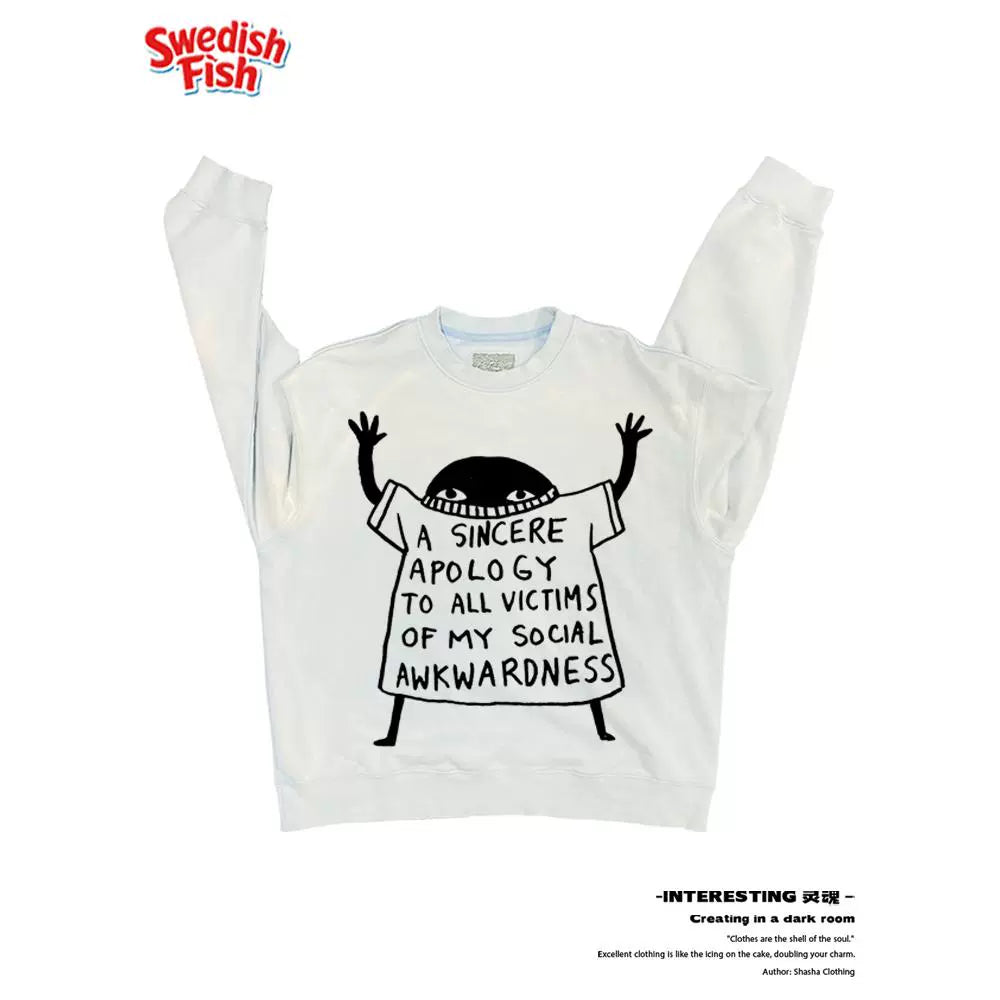 Green! Illustration cartoon subculture high street outfit oversize men's and women's tops luxury fashion crewneck sweatshirt