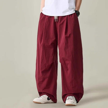 Lightweight Quick-Dry Wide-Leg Straight Pants – Loose Retro Casual Summer Unisex