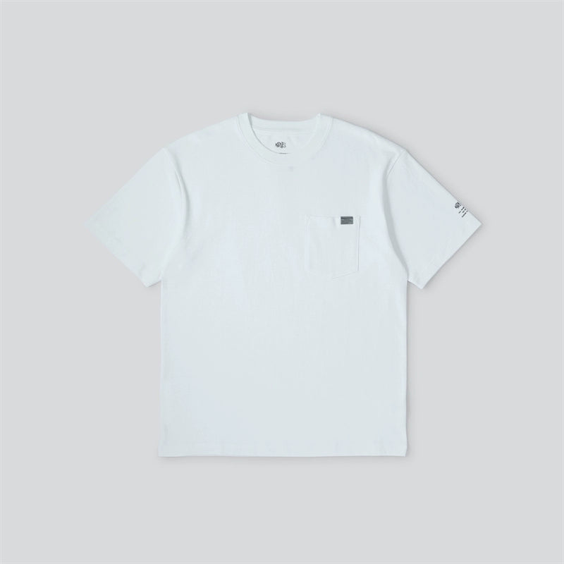 Short sleeve t-shirt summer round collar tooling pocket fashion brand 260g T-shirt