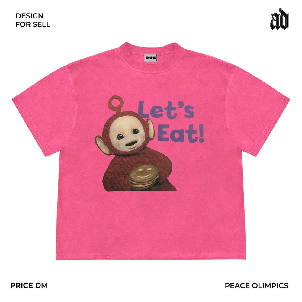 Li Hao, the same cartoon cartoon cute children's fun short-sleeved T-shirt loose niche