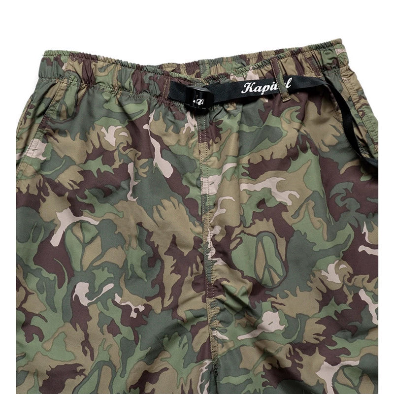 Quick-drying camouflage Japanese and Korean loose elastic trend all-matching casual shorts