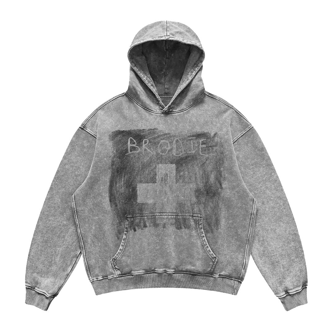 American vintage washed distressed fried color loose oversize heavy hooded sweatshirt hoodie hoodie men's and women's hip-hop tops – Japanese vintage | yamalin clothes | Yamalinclothes