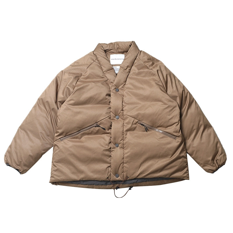 Baishan white mountaineering Japanese Taoist robe style taion waterproof outdoor down jacket