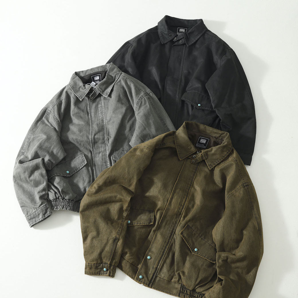 Washed Windproof Workwear Jacket – Vintage Loose Unisex