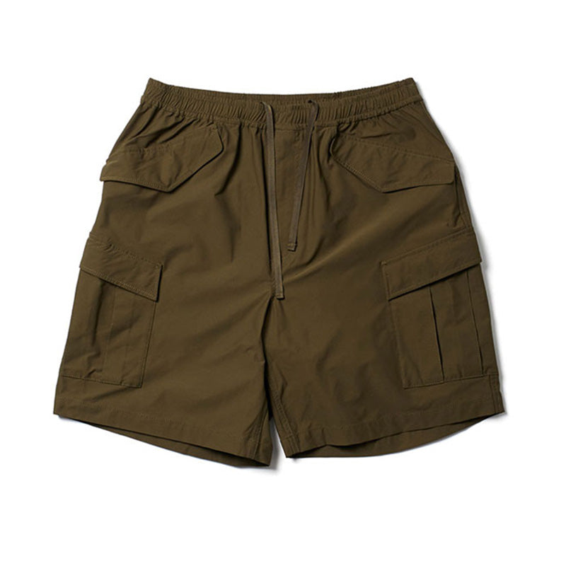 Japanese men's functional wind waterproof multi-pocket tooling shorts couple trend casual pants