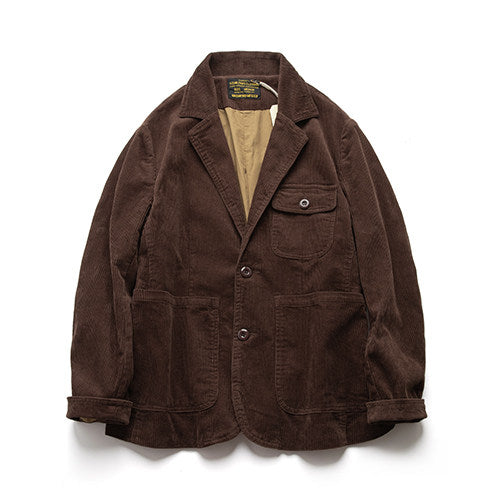 American Vintage Corduroy Multi-Pocket Hunting Jacket – Relaxed Casual Men's Suit Coat – Japanese vintage | yamalin clothes | Yamalinclothes