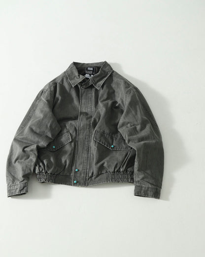 Washed Windproof Workwear Jacket – Vintage Loose Unisex