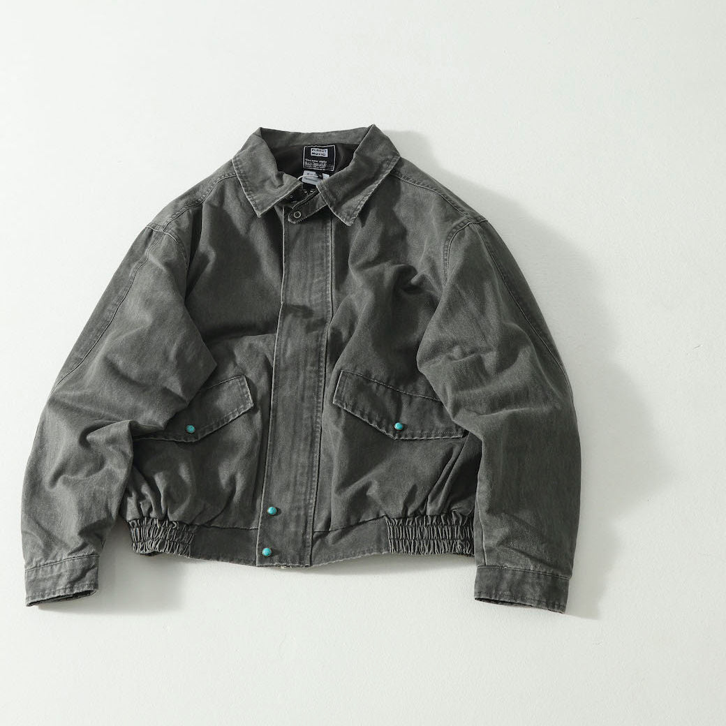 Washed Windproof Workwear Jacket – Vintage Loose Unisex