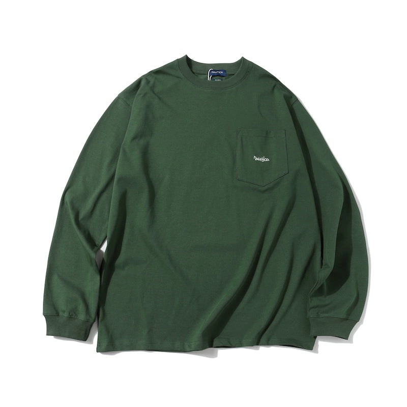 Japanese heavy long-sleeved T-shirt loose city boy