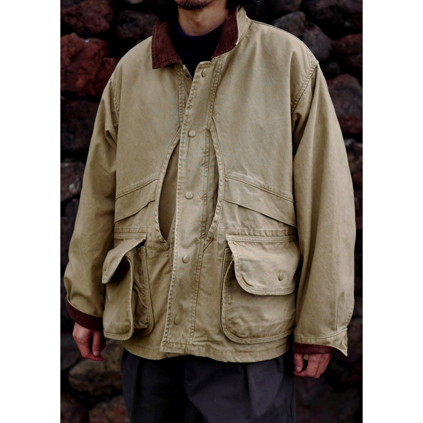 FW25 USAGE Hunting Jacket - Yamalin Heavy Year Washed Cotton Barn Hunting Silhouette Jacket